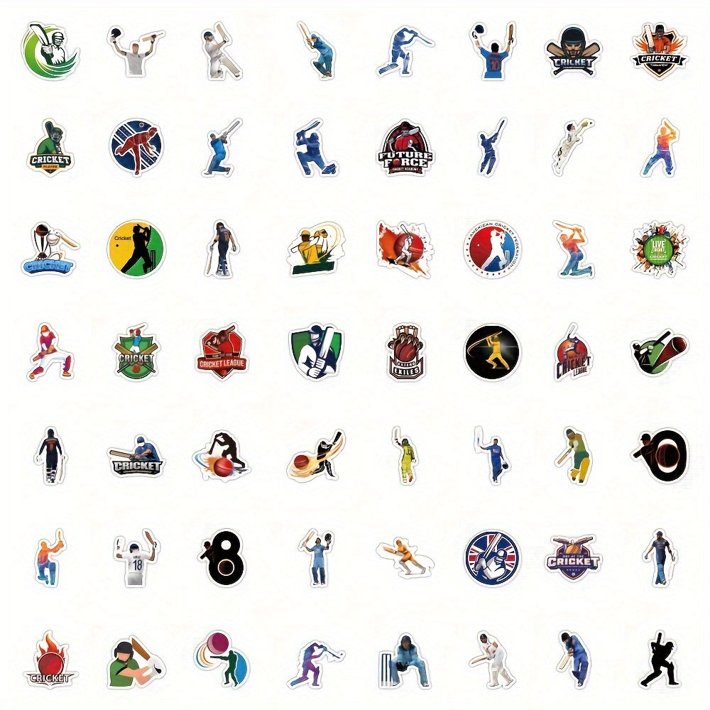 60pcs Baseball Waterproof Vinyl Stickers for Water Bottles Laptop
