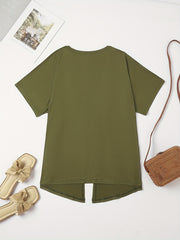 Solid Half Sleeve Open Front Cardigan