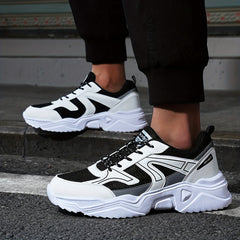 Men's Breathable Chunky Sneakers For Jogging Gym