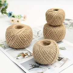 30m 2mm Vintage Jute Rope Photo Wall Christmas DIY Clothes Accessories Flower