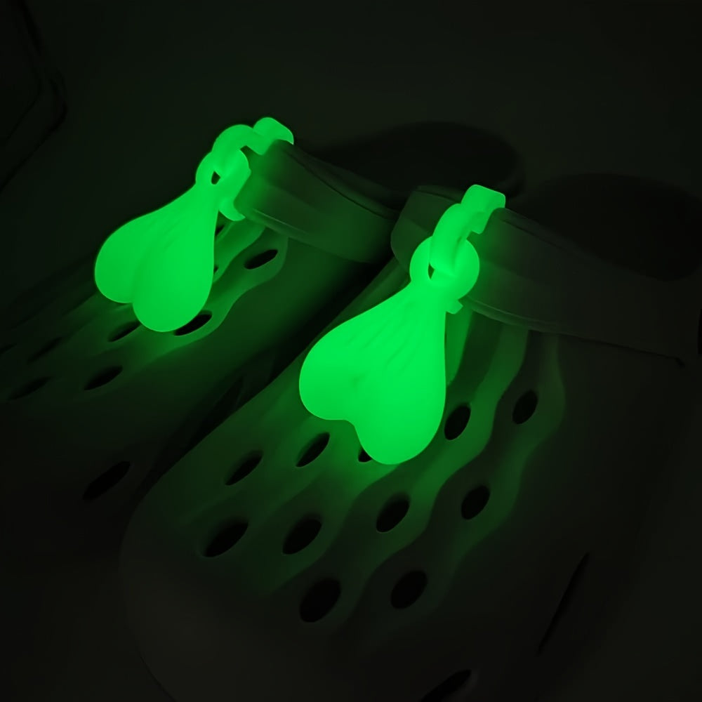 2pcs Glow In The Dark Balls for Croc Shoes