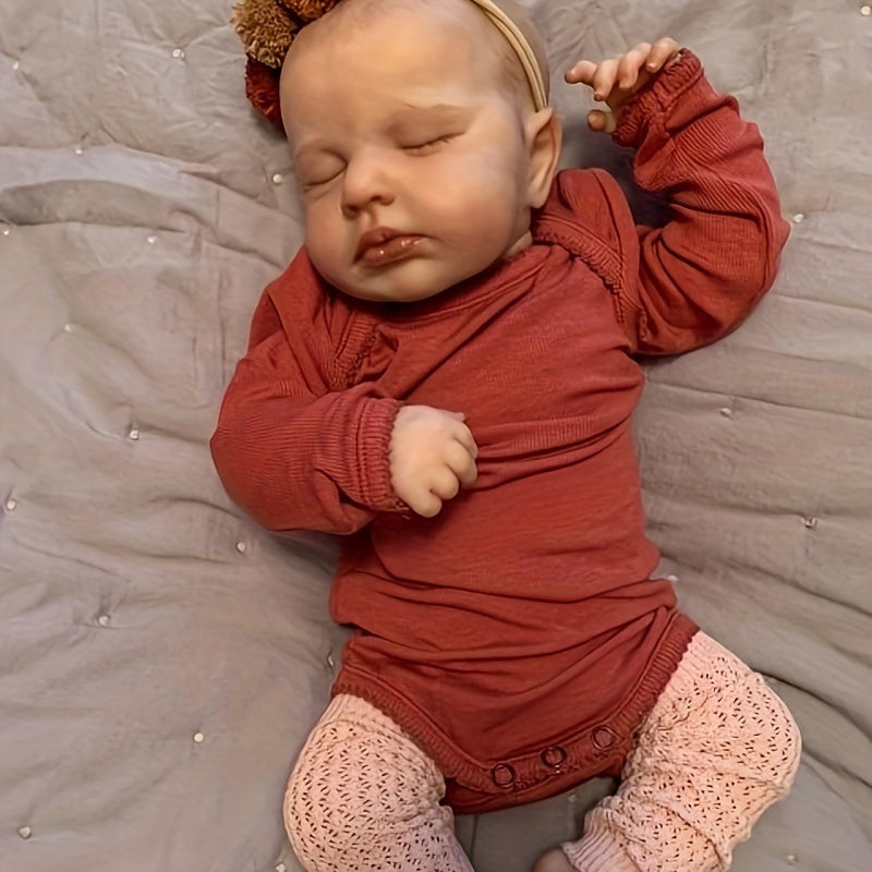 19-Inch Simulative Doll Soft Cloth Body Hand-Painted Hair Collectible Art Doll