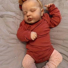 19-Inch Simulative Doll Soft Cloth Body Hand-Painted Hair Collectible Art Doll