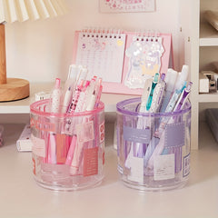 Rotating Clear Pen Storage Organizer