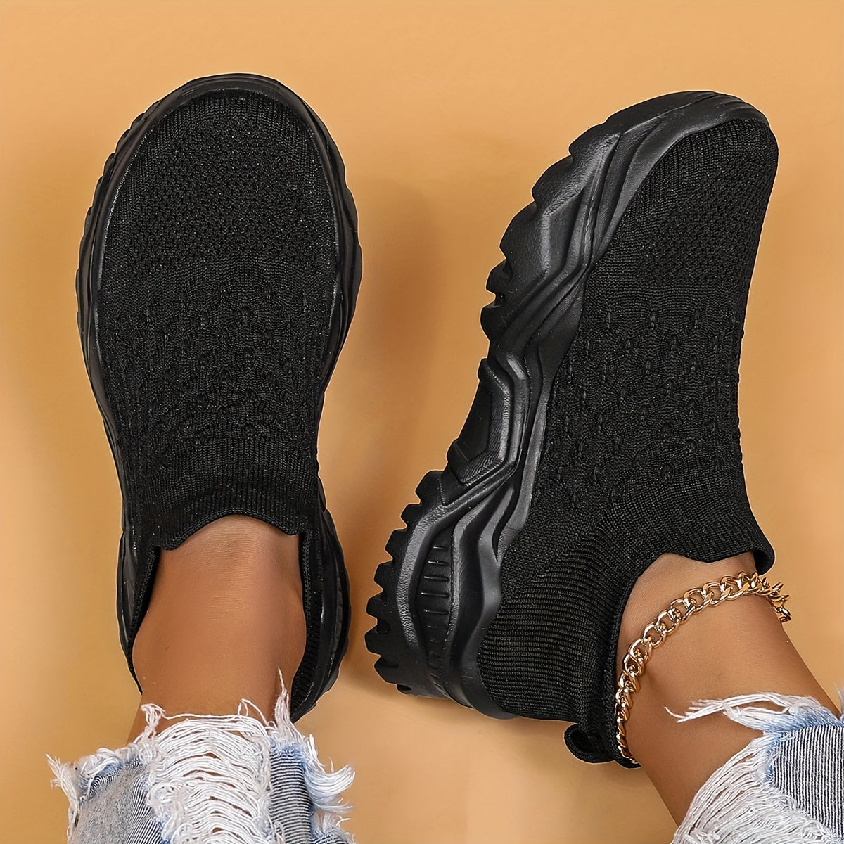 Women's Breathable Chunky Running Shoes Casual Shockproof Outdoor Sports Shoes