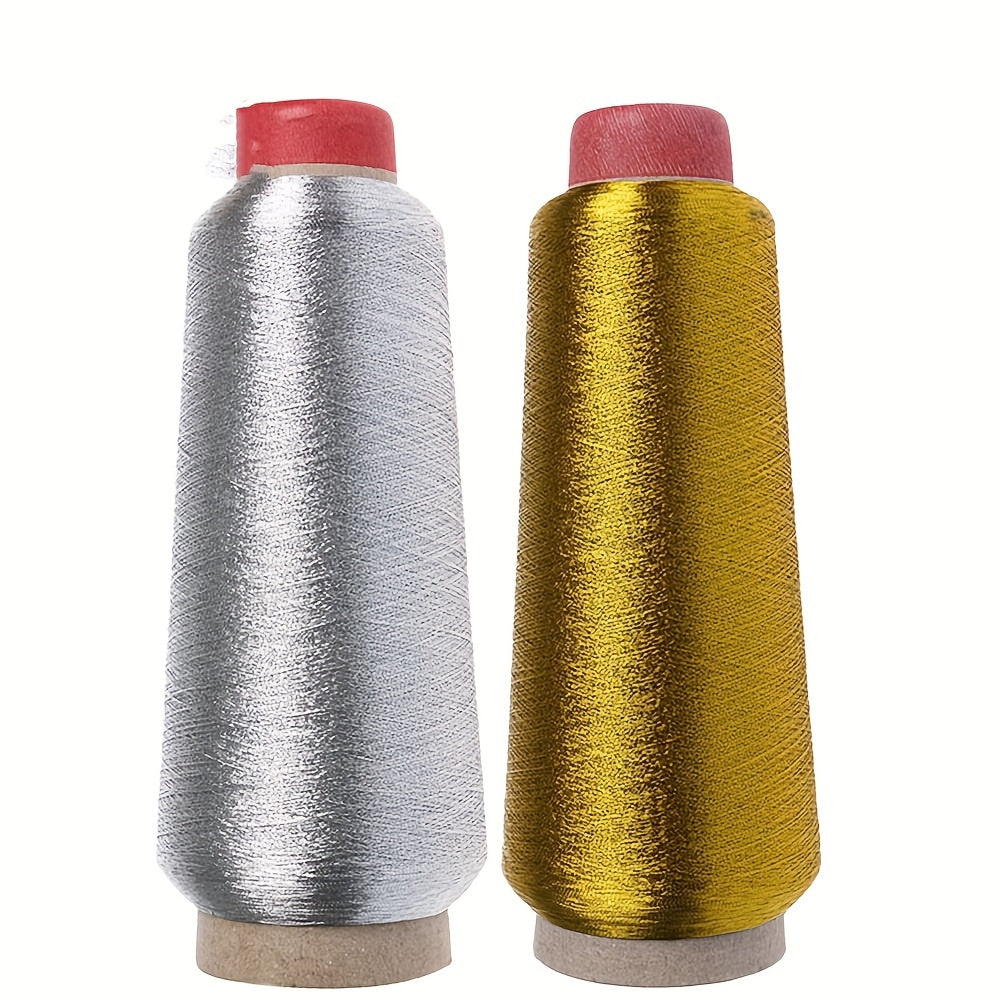 2pcs 3000M Metallic Embroidery Threads Sewing Accessories