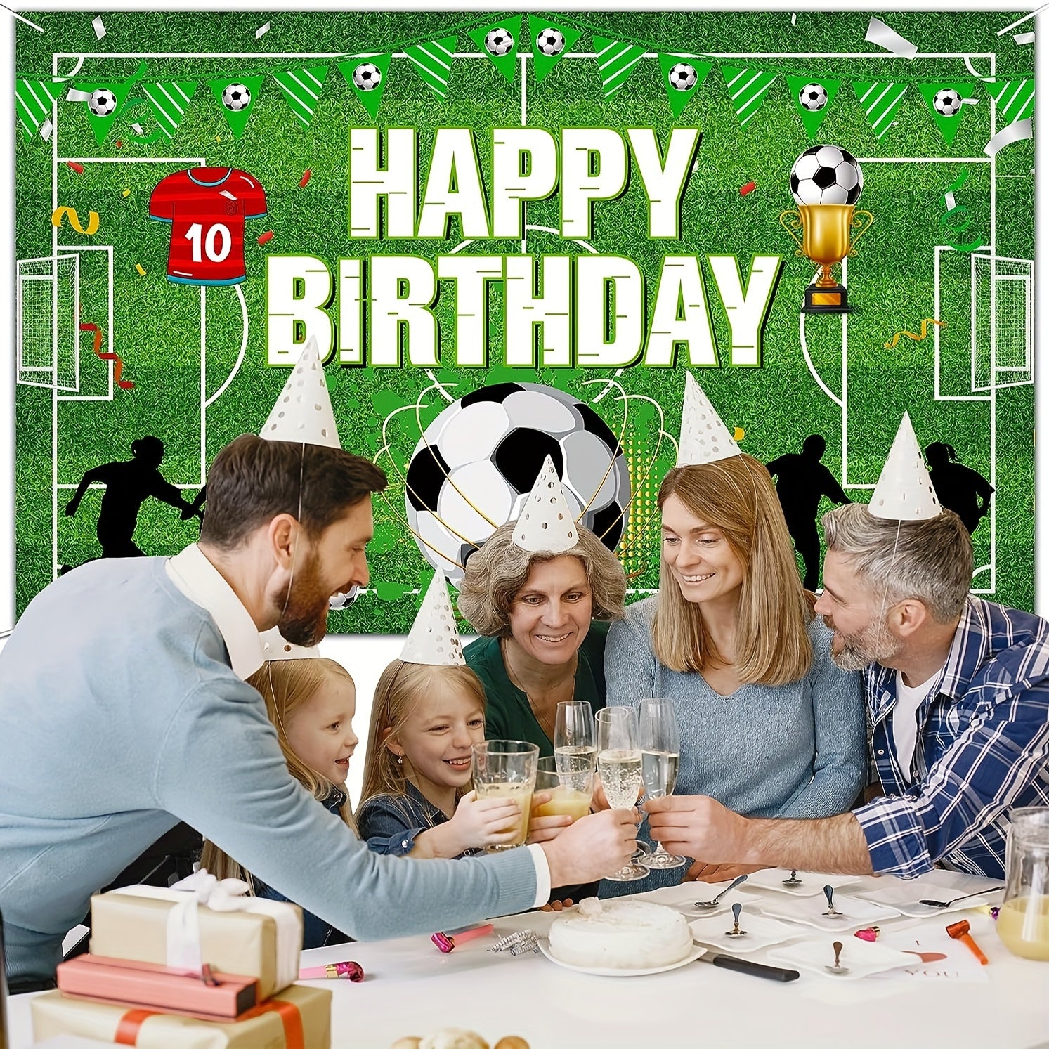 Soccer Ball Party Banner Soccer Birthday Decorations