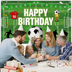 Soccer Ball Party Banner Soccer Birthday Decorations