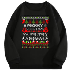 Christmas Print Men's Crew Neck Long Sleeve Sweatshirt Casual Wear