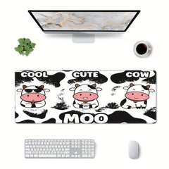 Cow Desk Accessories with Gel Wrist Support Ergonomic Gaming Mouse Pad Rest