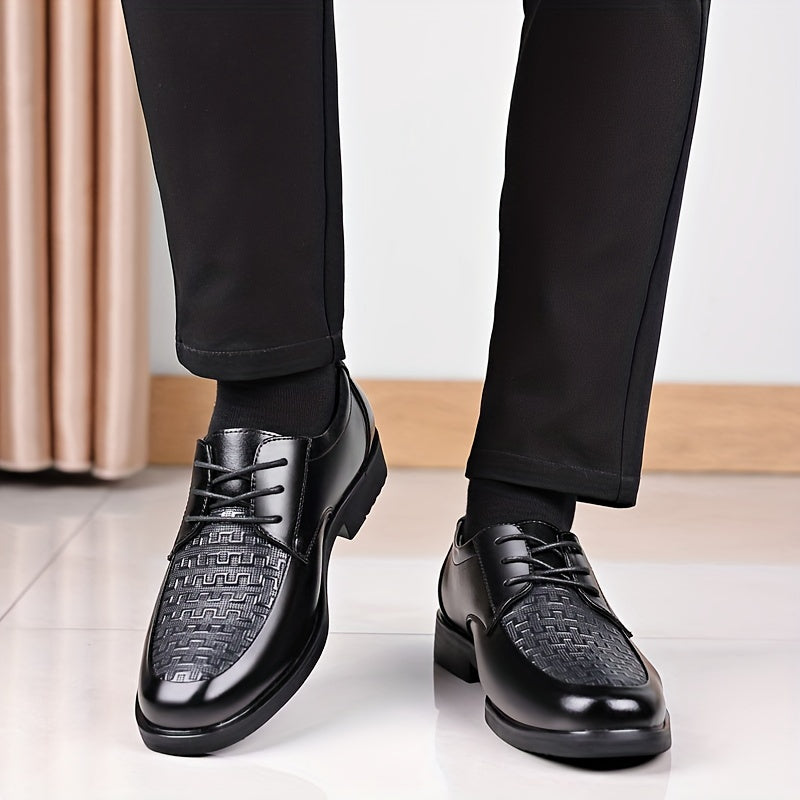 Men's Lace Up Derby Shoes Wear resistant Non Slip Formal Shoes