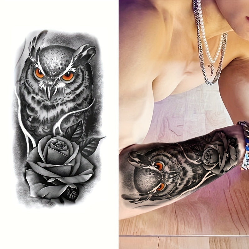 Arm Tattoo Sticker Waterproof Symbol Totem Animal Skull