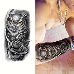 Arm Tattoo Sticker Waterproof Symbol Totem Animal Skull