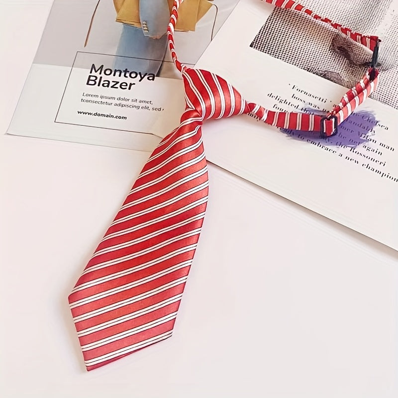 Striped Printed Pre Tie For Boys
