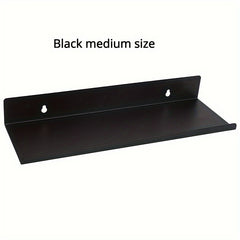 1pc Kitchen Bathroom Wall Rack Carbon Steel Word Divider Storage Shelf