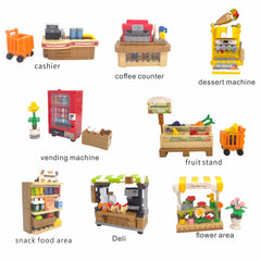 Supermarket Toys Building Blocks Christmas Gift Play House Toys