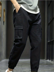 Classic Cargo Pants Men Casual Techwear Joggers Hip Hop Drawstring