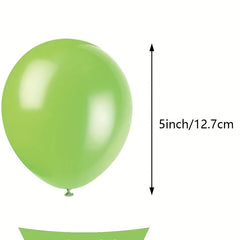 60pcs Light Green Party Latex Balloons 12 Lime Green Balloon Garland Kit