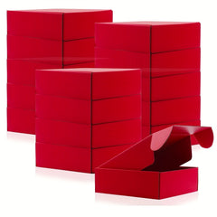 50pcs Red Small Mailer Boxes for Small Business Packaging