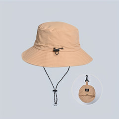 Packable Waterproof Bucket Hat Sun Hat Solid Unisex Hiking Boonie Hats