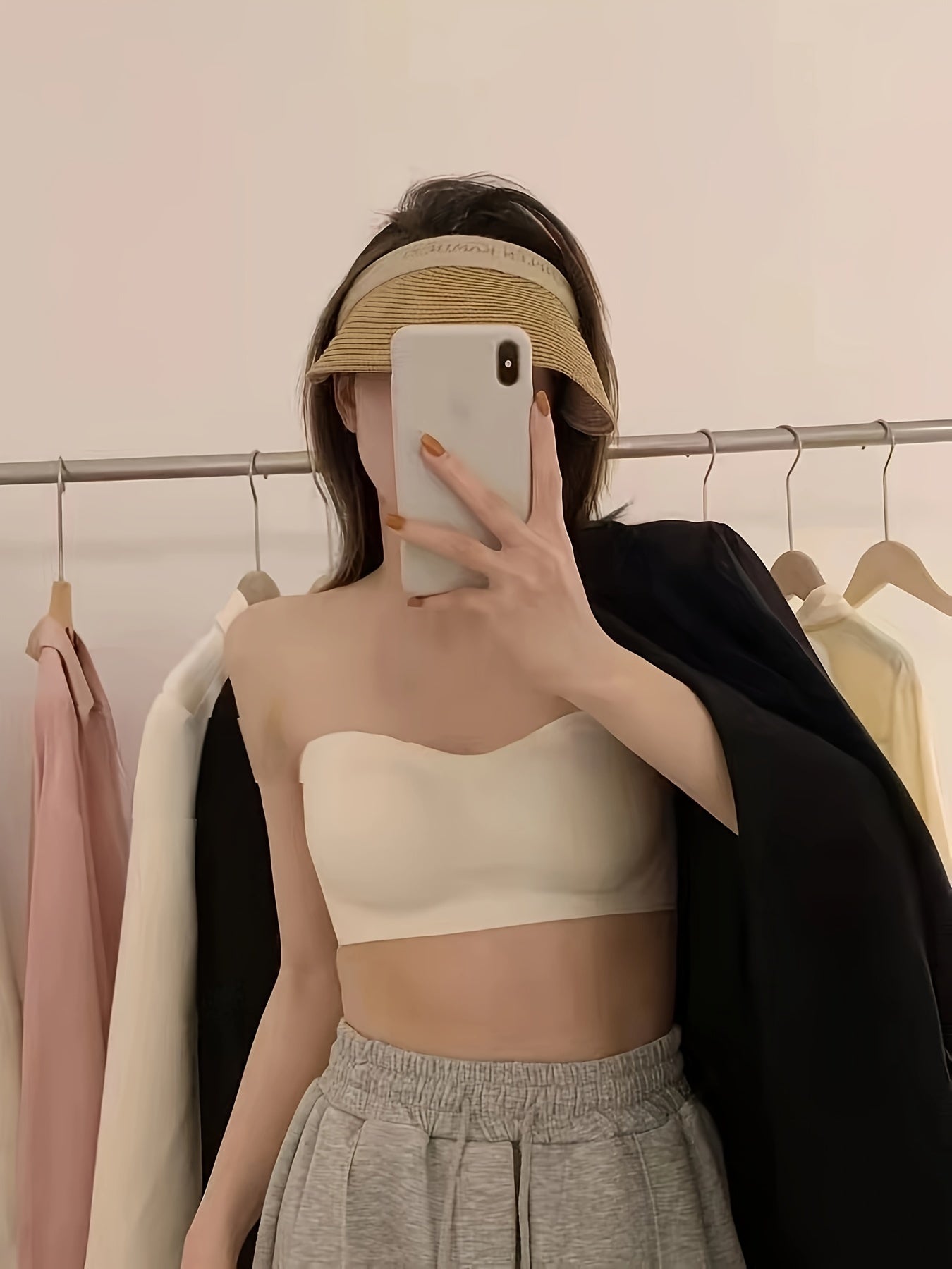 Strapless Push Up Bra Comfy Non-slip Wireless Bra Women's Lingerie