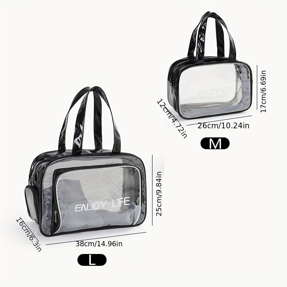 Double Layer Toiletry Bag Large Capacity Waterproof Travel Bag