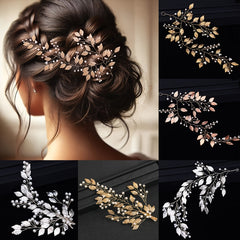 Leaf Hair Vine Bridal Headband Wedding Accessories Women's Hairpin