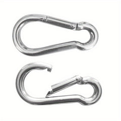 4pcs Stainless Steel Hanging Buckle Spring Carabiners For Outdoor Camping
