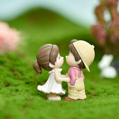 Dancing Couple Ornaments Fairy Garden Bonsai Decorations Set