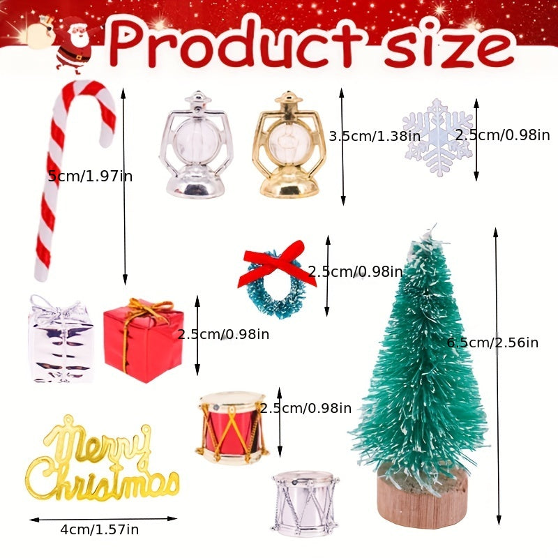Mini Merry Christmas Ornament & Xmas Clothes For 11.8" Dolls