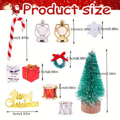 Mini Merry Christmas Ornament & Xmas Clothes For 11.8" Dolls