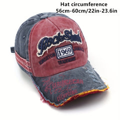 Vintage Baseball Cap 1969 Retro Washed Old Letters Embroidered Hat