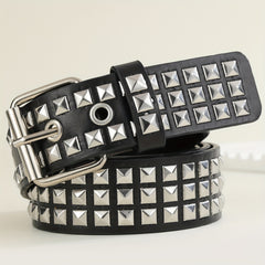 Rivet Pin Buckle Style Belt Punk Belt For Men