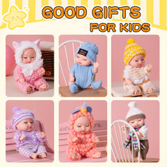 6pcs Baby Dolls Pajama Fairy Princess Doll Toy Set