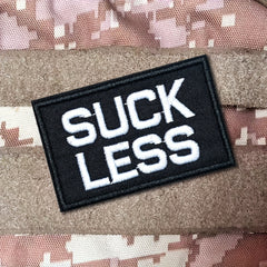 Suckless Embroidered Morale Patches w/ Hook and Loop for Gear