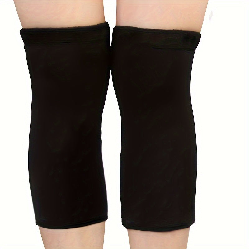 Winter Elastic Warm Knee Pads Thickened And Fleece Knee Pads