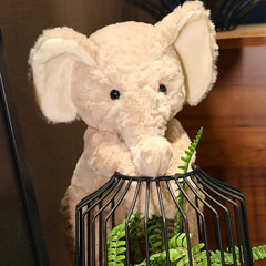 Adorable Elephant Plush Toy Throw Pillow Soft Home Decor Gift for Friends