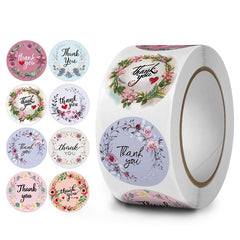 500 Thank You Stickers Labels Waterproof Party Baby Shower Wedding