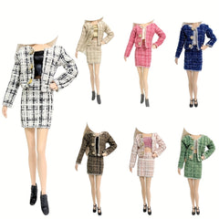 Office Ladies Costume Party Outfit for 1/6 Dolls
