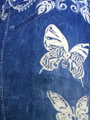 Butterfly Print Short Length Jeggings Slim High Waist Leggings