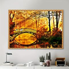 5D DIY Golden Autumn Forest Diamond Painting Kit - Full Drill