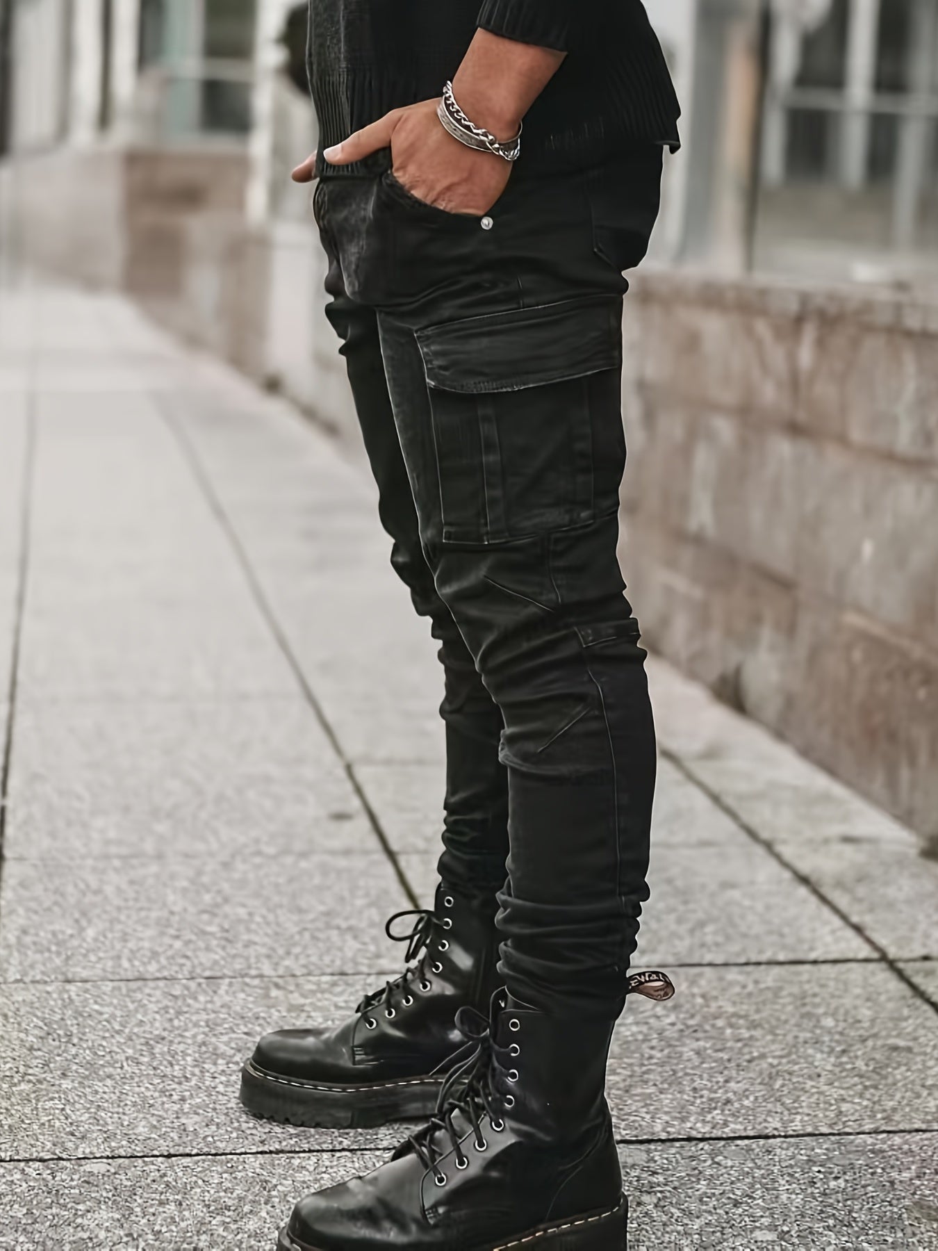 Mens Casual Cotton Jeans With Pocket
