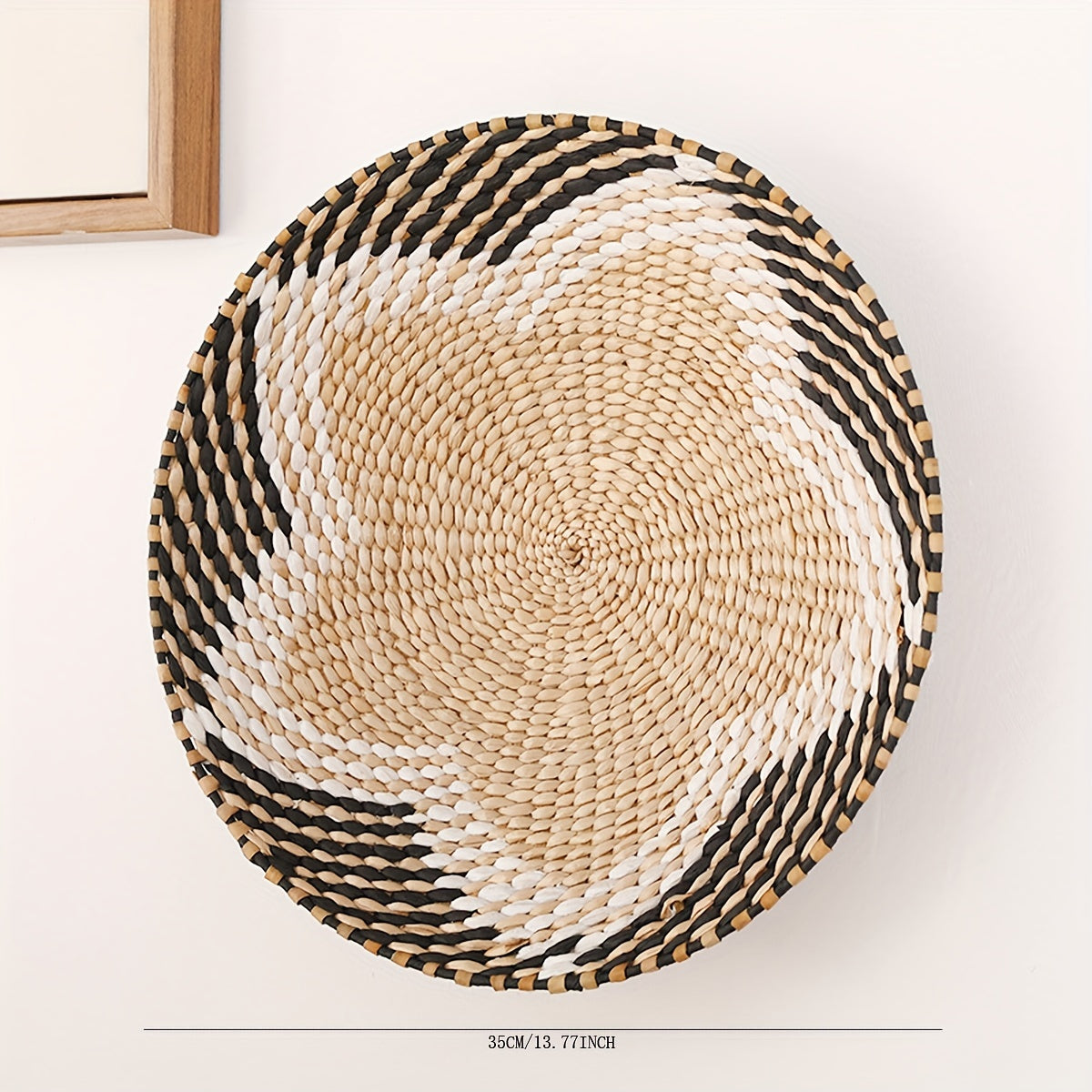 Dandelion Straw Rope Woven Storage Basket Vegetable Basket