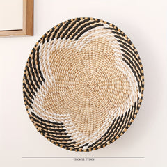 Dandelion Straw Rope Woven Storage Basket Vegetable Basket