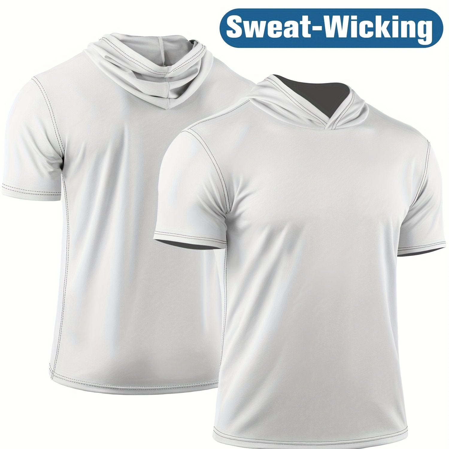 Men's Summer Loose Fit Quick Drying Sports Short Sleeve T shirt