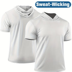 Men's Summer Loose Fit Quick Drying Sports Short Sleeve T shirt