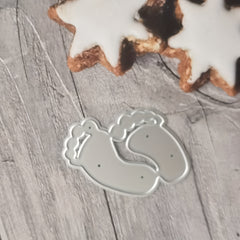 Feet Cutting Dies Metal Embossing Stencils For DIY Scrapbooking Supplies