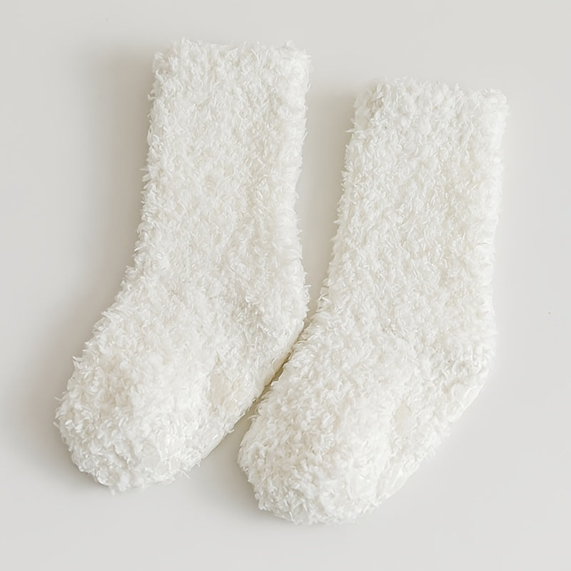 Baby Coral Fleece Floor Socks Warm Non-slip Toddler Socks