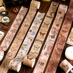 Vintage Butterfly Plant Washi Tape 2m