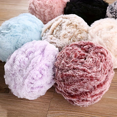 Soft 100% Polyester Mink Wool Fancy Yarn 50g